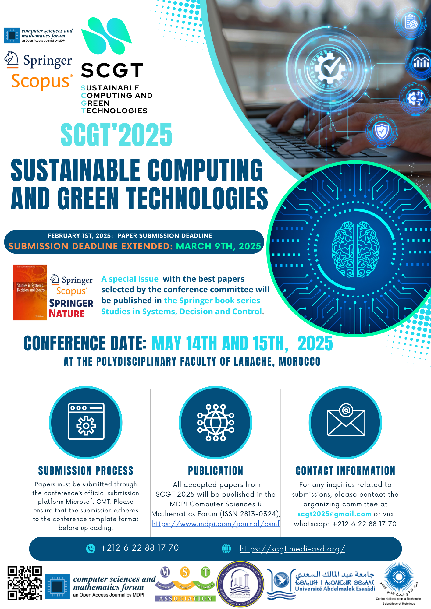 The International Conference of Sustainable Computing and Green Technologies SCGT’2025