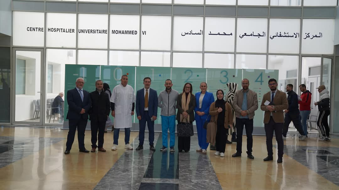 Visite de la délégation de l'Université de Gibraltar au CHU et à l'Université Polydisciplinaire de Larache