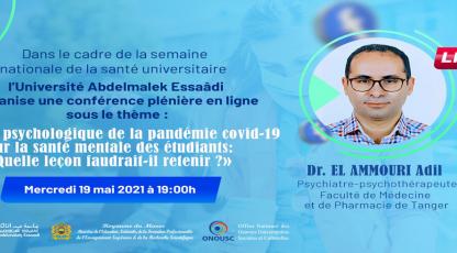 "Impact psychologique de la pandémie covid-19 sur la santé mentale des étudiants : Quelle leçon faudrait-il retenir ?"