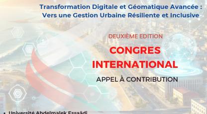 Deuxième édition du congrès international sur la géomatique au service de l'aménagement du territoire