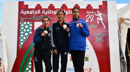 منتخب جامعة عبد المالك السعدي للإناث يتوّج بطلاً للبطولة الوطنية الجامعية للعدو الريفي بوجدة.