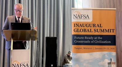 Pr. Bouchta El Moumni, President of Abdelmalek Essaadi University present at NAFSA